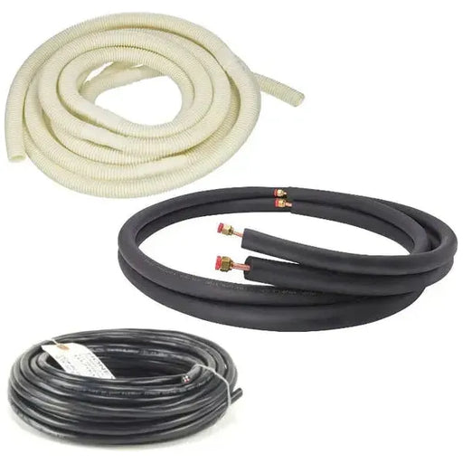 ACiQ Mini Split Installation Kit - 50 ft 1/4 x 1/2 Lineset for 12K & 18K Indoor, MSK141250