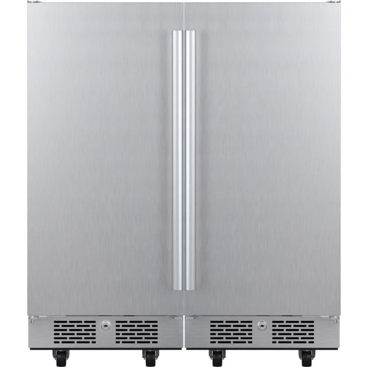 Avallon 30 Inch Wide 6.7 Cu. Ft. Outdoor Side by Side Refrigerator - AFR152ODSS - AFR152ODSS