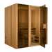 Aleko Canadian Cedar Indoor Wet Dry Steam Room Sauna - 6 kW ETL Certified Heater - 6 Person