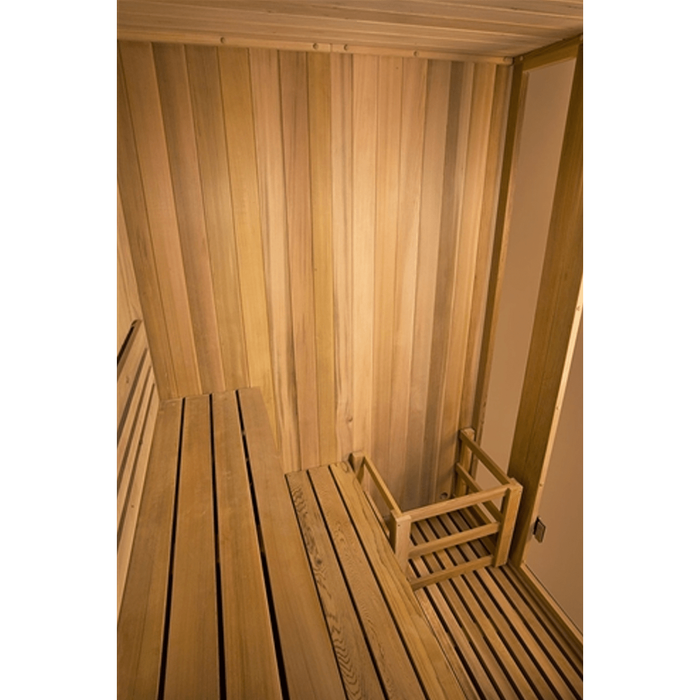 Aleko Canadian Cedar Indoor Wet Dry Steam Room Sauna - 6 kW ETL Certified Heater - 6 Person