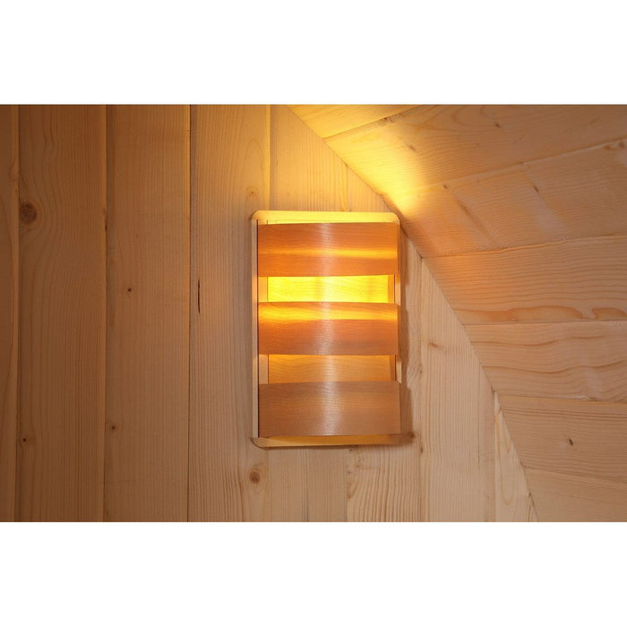 Aleko Canadian Hemlock Indoor Wet / Dry 6-Person Sauna with LED Lights