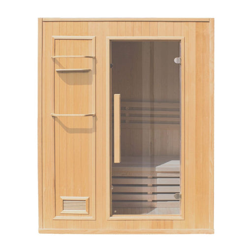 Aleko Canadian Hemlock Indoor Wet Dry Sauna - 3 Person