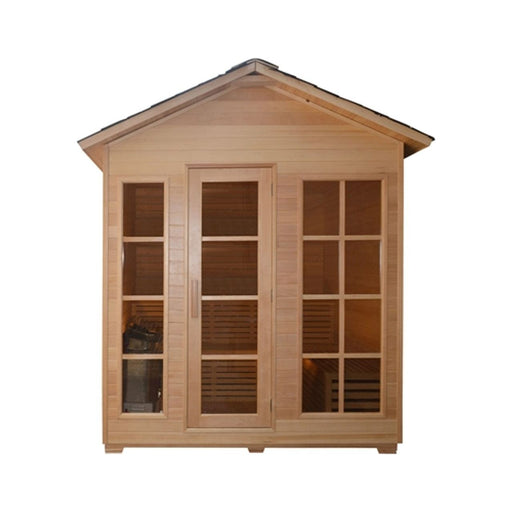 Aleko Canadian Hemlock Outdoor / Indoor Wet / Dry 6-Person Sauna