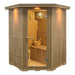 Aleko Canadian Hemlock Wet Dry Indoor Sauna - 3 Person