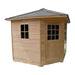 Aleko Canadian Hemlock Wet/Dry Outdoor Sauna w/ Asphalt Roof - 8 Person