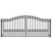 Aleko Electric Steel Dual Swing Driveway Gate LONDON Style 12 x 6 Feet