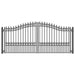 Aleko Electric Steel Dual Swing Driveway Gate LONDON Style 14 x 6 Feet