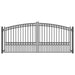 Aleko Electric Steel Dual Swing Driveway Gate PARIS Style 12 x 6 Feet