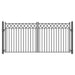 Aleko Electric Steel Dual Swing Driveway Gate STOCKHOLM Style 18 x 6 Feet