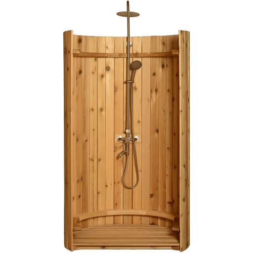 Aleko Ellipse Curved Rinse Outdoor Shower