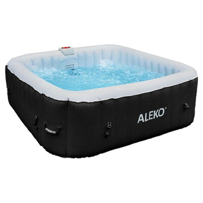 Aleko Inflatable Jetted 6-Person Square Hot Tub & Cover - 250 gal