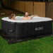 Aleko Inflatable Jetted 6-Person Square Hot Tub & Cover - 250 gal