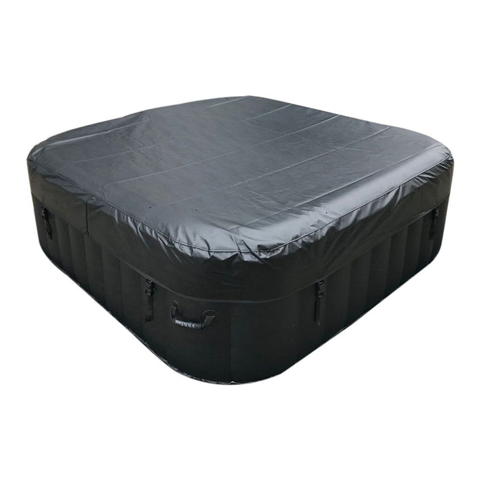 Aleko Inflatable Jetted 6-Person Square Hot Tub & Cover - 250 gal