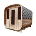 Aleko Outdoor Rustic Cedar 4-Person Square Sauna with Bitumen shingle roofing