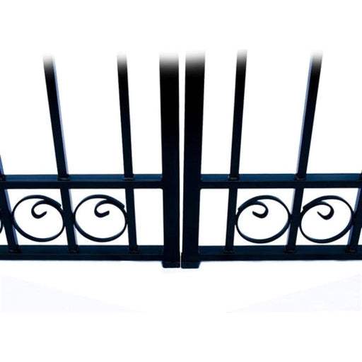 Aleko Steel Dual Swing Driveway Gate Dublin Style 14 x 6 ft DG14DUBD-AP