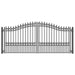 Aleko Steel Dual Swing Driveway Gate London Style 12 x 6 ft DG12LOND-AP