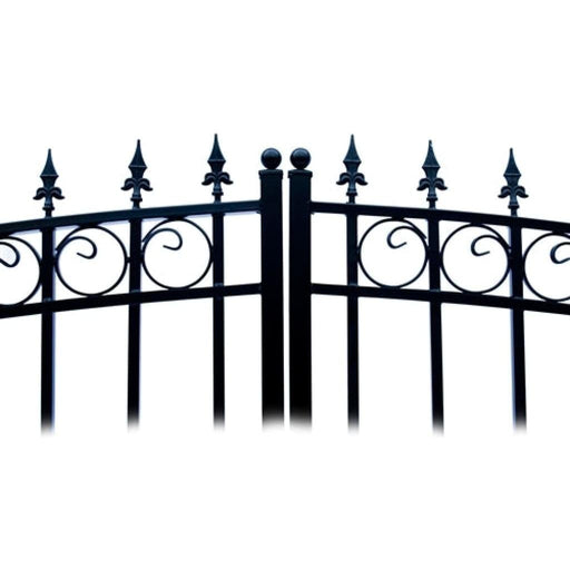 Aleko Steel Dual Swing Driveway Gate London Style 12 x 6 ft DG12LOND-AP