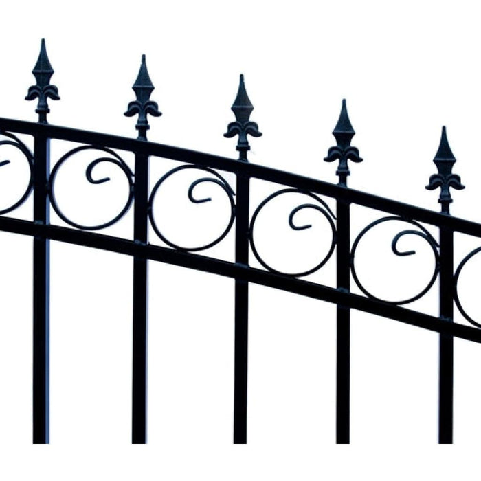 Aleko Steel Dual Swing Driveway Gate London Style 12 x 6 ft DG12LOND-AP