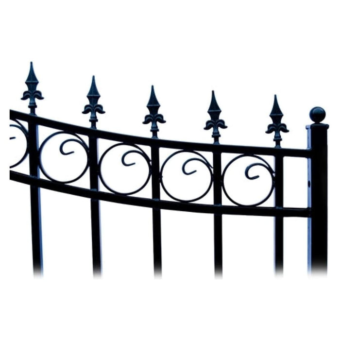 Aleko Steel Dual Swing Driveway Gate London Style 12 x 6 ft DG12LOND-AP