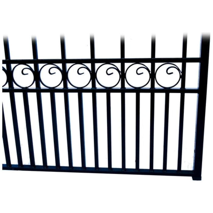 Aleko Steel Dual Swing Driveway Gate London Style 12 x 6 ft DG12LOND-AP