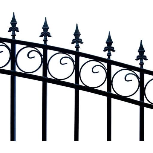 Aleko Steel Dual Swing Driveway Gate London Style 18 x 6 ft DG18LOND-AP