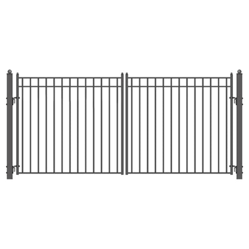 Aleko Steel Dual Swing Driveway Gate Madrid Style 14 x 6 ft DG14MADD-AP