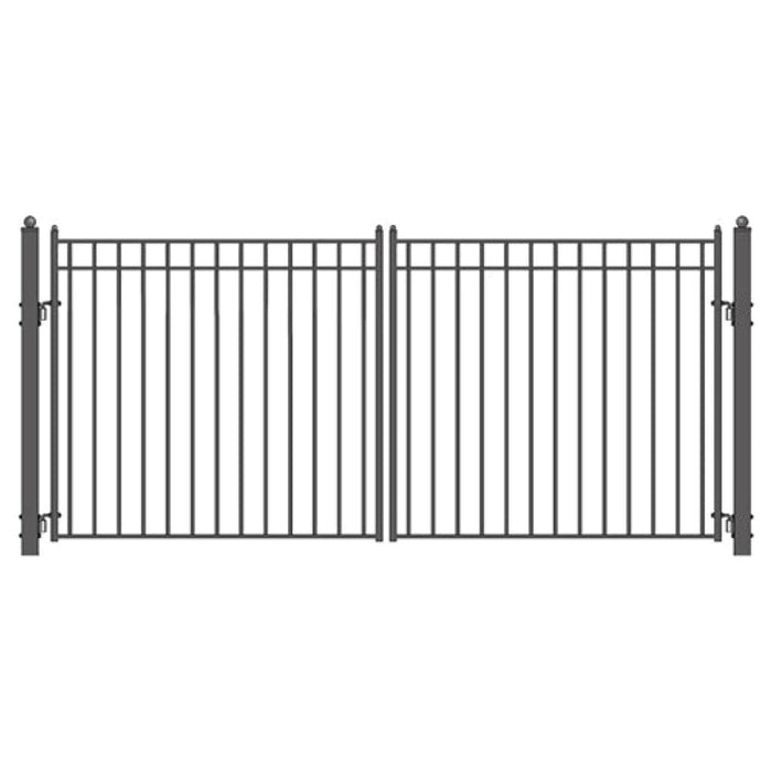 Aleko Steel Dual Swing Driveway Gate Madrid Style 14 x 6 ft DG14MADD-AP