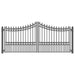 Aleko Steel Dual Swing Driveway Gate Manhattan Style 16 x 6 ft DG16MOSD-AP