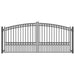 Aleko Steel Dual Swing Driveway Gate Paris Style 12 x 6 ft DG12PARD-AP