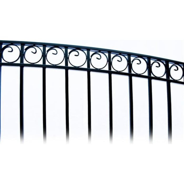 Aleko Steel Dual Swing Driveway Gate Paris Style 12 x 6 ft DG12PARD-AP