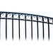 Aleko Steel Dual Swing Driveway Gate Paris Style 12 x 6 ft DG12PARD-AP