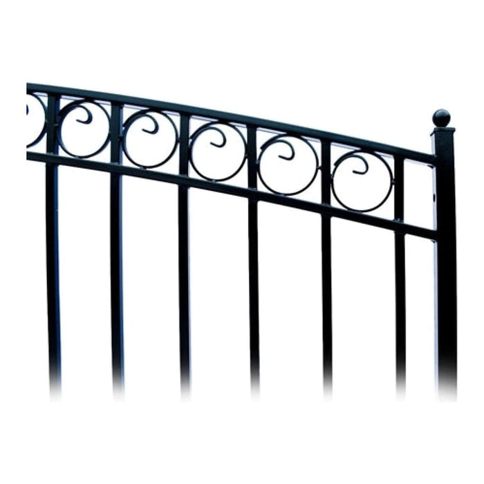 Aleko Steel Dual Swing Driveway Gate Paris Style 12 x 6 ft DG12PARD-AP