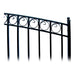 Aleko Steel Dual Swing Driveway Gate Paris Style 12 x 6 ft DG12PARD-AP