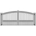 Aleko Steel Dual Swing Driveway Gate Paris Style 14 x 6 DG14PARD-AP