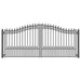 Aleko Steel Dual Swing Driveway Gate Prague Style 12 x 6 ft DG12PRAD-AP