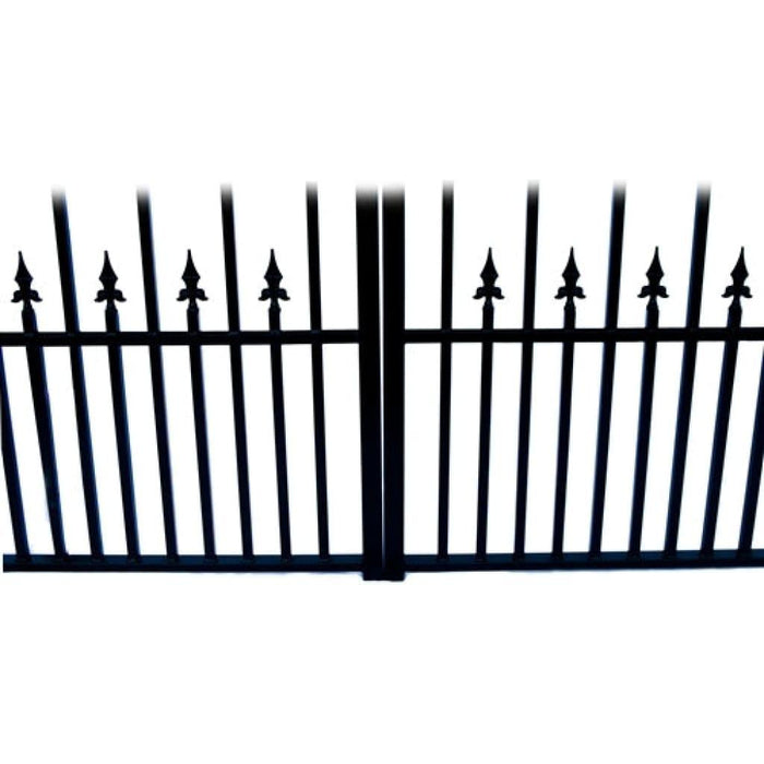 Aleko Steel Dual Swing Driveway Gate Prague Style 12 x 6 ft DG12PRAD-AP