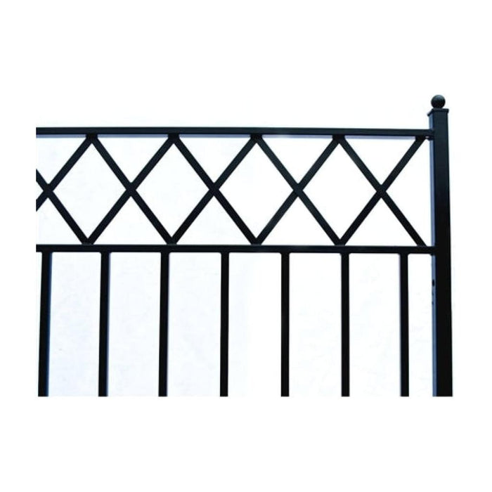 Aleko Steel Dual Swing Driveway Gate Stockholm Style 18 x 6 ft DG18STOD-AP