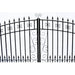 Aleko Steel Dual Swing Driveway Gate Venice Style 12 x 6 ft DG12VEND-AP