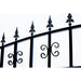 Aleko Steel Dual Swing Driveway Gate Venice Style 12 x 6 ft DG12VEND-AP