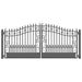 Aleko Steel Dual Swing Driveway Gate Venice Style 14 x 6 ft DG14VEND-AP