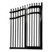 Aleko Steel Dual Swing Driveway Gate with Built-In Pedestrian Door VIENNA Style 14 x 7 Feet DGP14VIENNA-AP