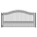 Aleko Steel Single Swing Driveway Gate London Style 12 x 6 ft DG12LONSSW-AP