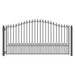 Aleko Steel Single Swing Driveway Gate Munich Style 12 x 6 ft DG12MUNSSW-AP