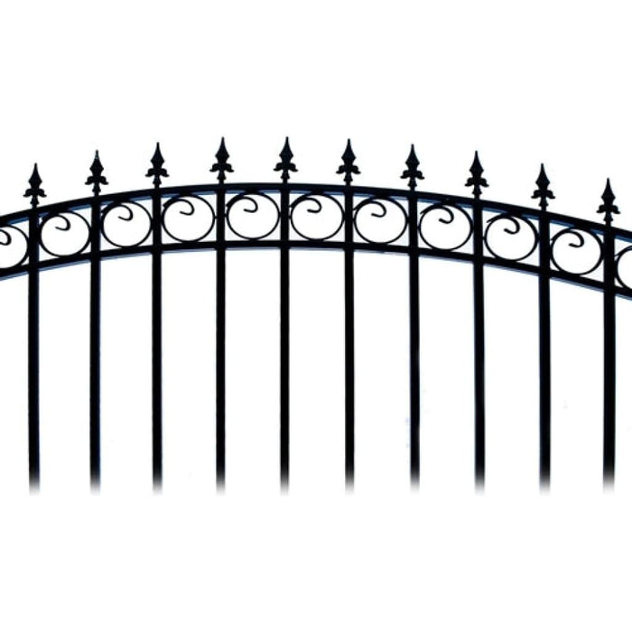 Aleko Steel Single Swing Driveway Gate Prague Style 12 x 6 ft DG12PRASSW-AP