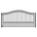 Aleko Steel Single Swing Driveway Gate Prague Style 18 x 6 ft DG18PRASSW-AP