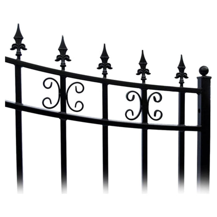 Aleko Steel Single Swing Driveway Gate ST.LOUIS Style 14 x 6 ft DG14SPTSSW-AP