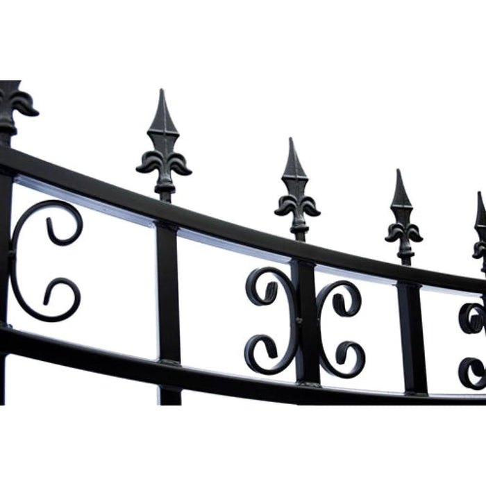 Aleko Steel Single Swing Driveway Gate ST.LOUIS Style 16 x 6 ft DG16SPTSSW-AP