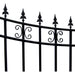 Aleko Steel Single Swing Driveway Gate ST.LOUIS Style 18 x 6 Ft DG18SPTSSW-AP