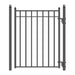 Aleko Steel Sliding Driveway Gate 12 ft with Pedestrian Gate 5 ft MADRID Style  DG12MADSSLPED-AP