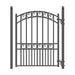 Aleko Steel Sliding Driveway Gate 14 ft with Pedestrian Gate 5 ft PARIS Style DG14PARSSLPED-AP